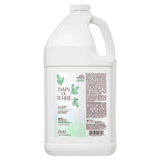 Bain De Terre Green Meadow Balancing Shampoo 128 oz Gallon Size