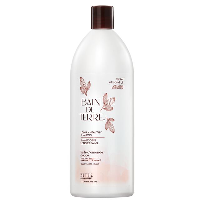 Bain De Terre Sweet Almond Oil Long & Healthy Shampoo 33.8 oz