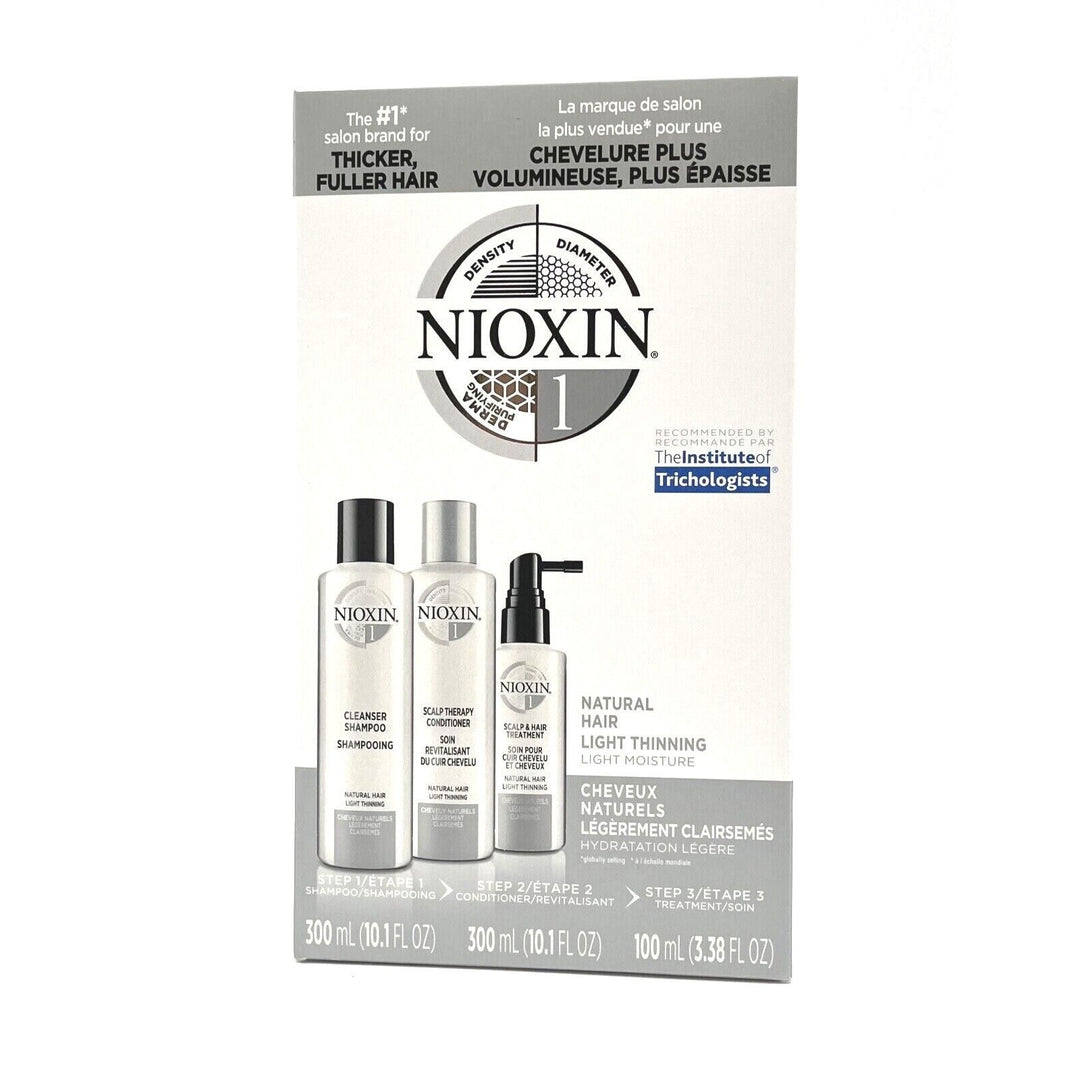 Nioxin System 1 Natural Hair Light Thinning Light Moisture Kit