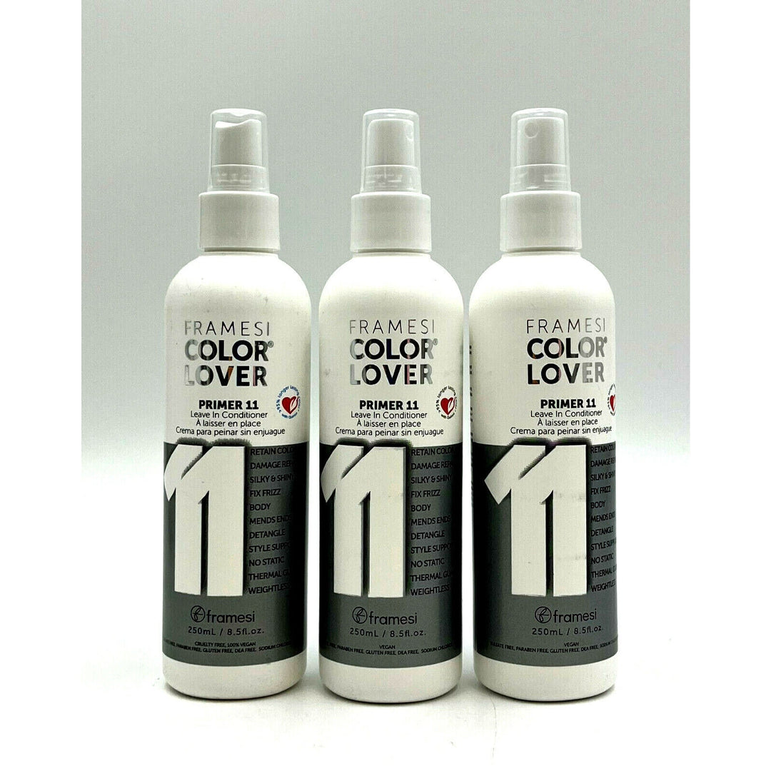 Framesi Color Lover Primer 11 Leave In Conditioner 8.5 oz-Pack of 3