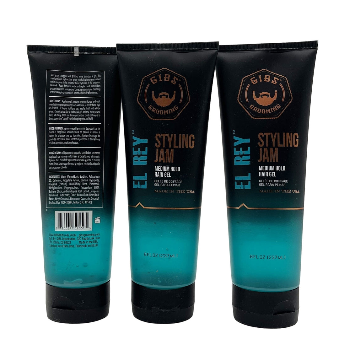GIBS El Rey Styling Jam 8 oz-3 Pack