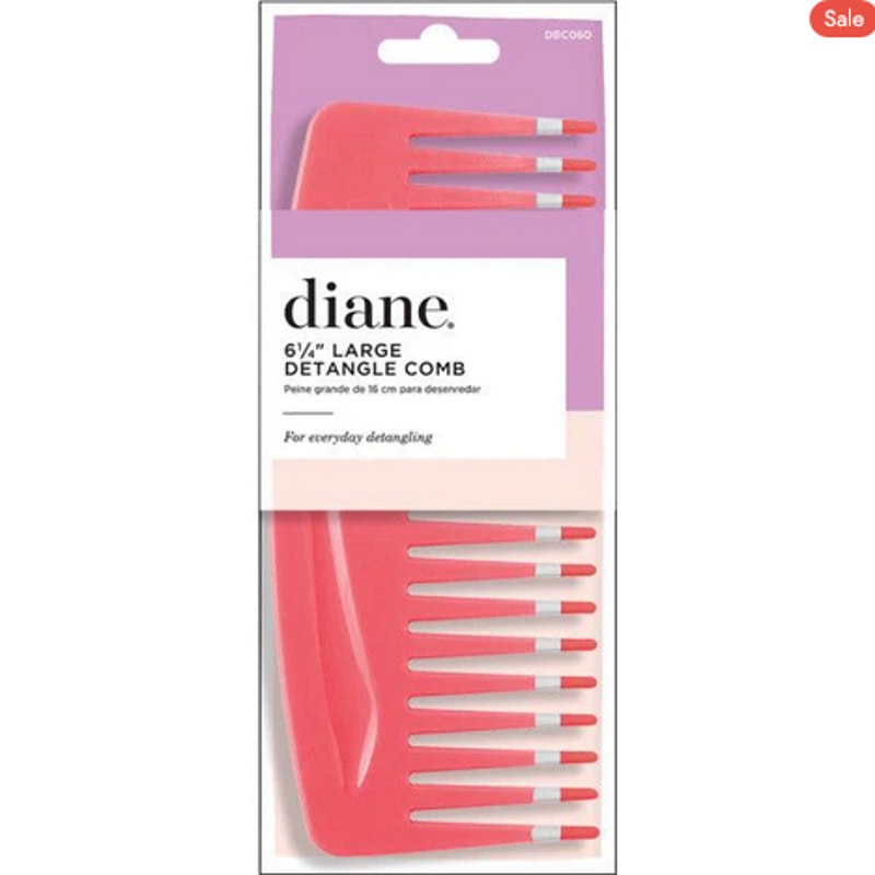 Sale Diane Mebco 6.25" Large Detangle Comb -3 Pack