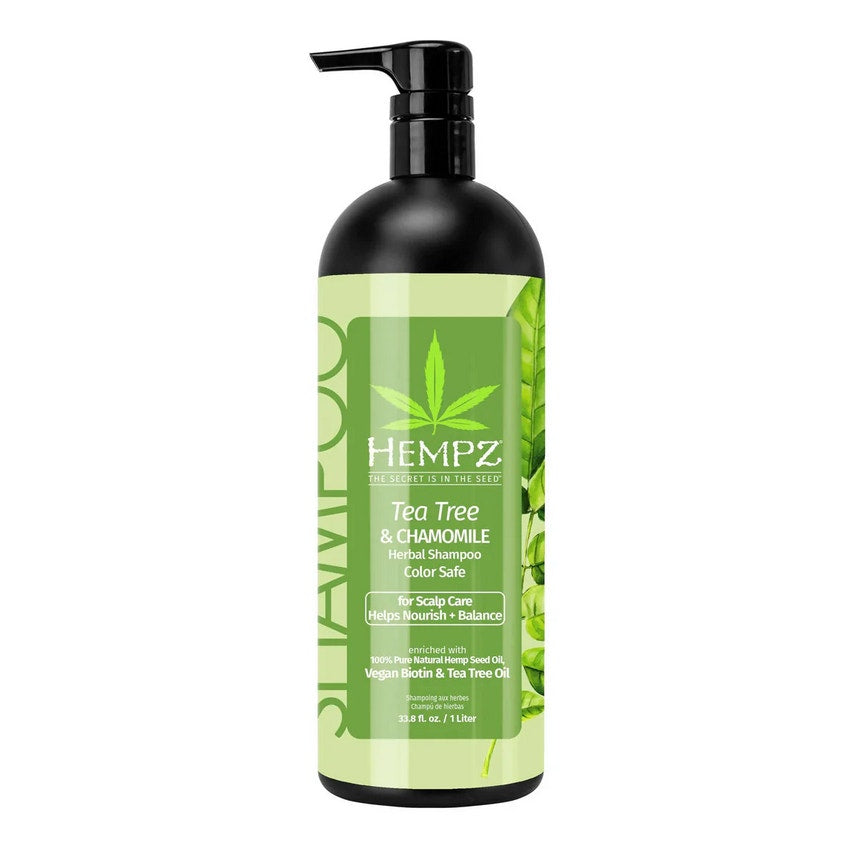 Hempz Tea Tree & Chamomile Herbal Shampoo For Scalp Care 33.8 fl.oz
