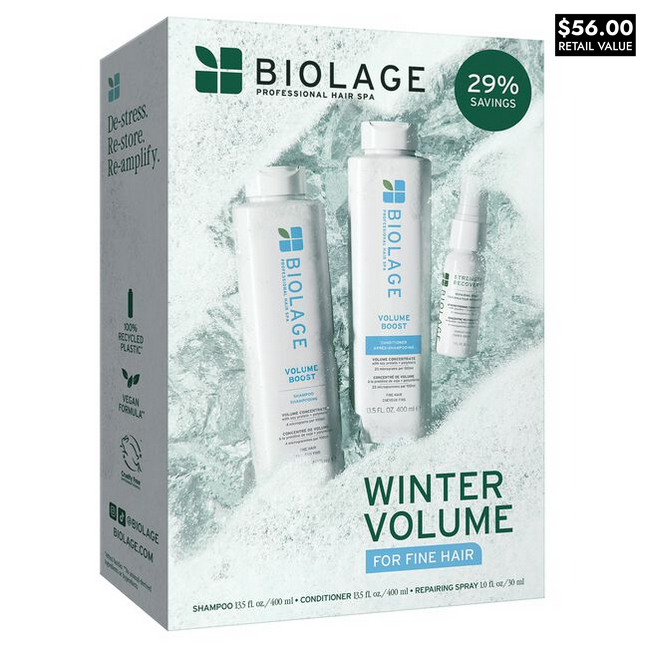 Biolage VolumeBoost Holiday Kit(Shampoo+Conditioner+Spray)