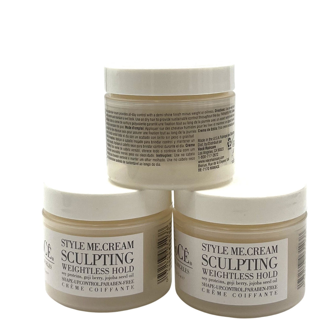 VoCe Style Me.Cream Sculpting Weightless Hold 2 oz-3 Pack