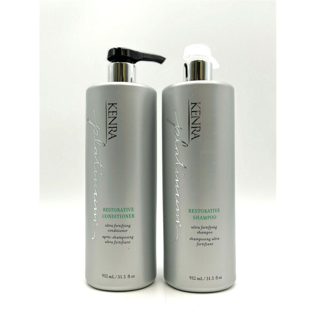 Kenra Platinum Restorative Shampoo & Conditioner Ultra Fortifying 31.5 oz