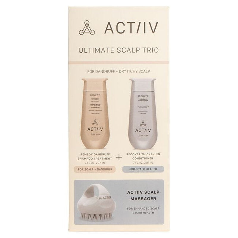 ACTiiv Remedy Dandruff Trio Kit(Scalp Shampoo Conditioner Massager)