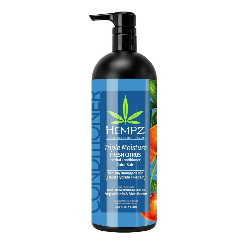Hempz Triple Moisture Fresh Citrus herbal Conditioner 33.8 fl.oz