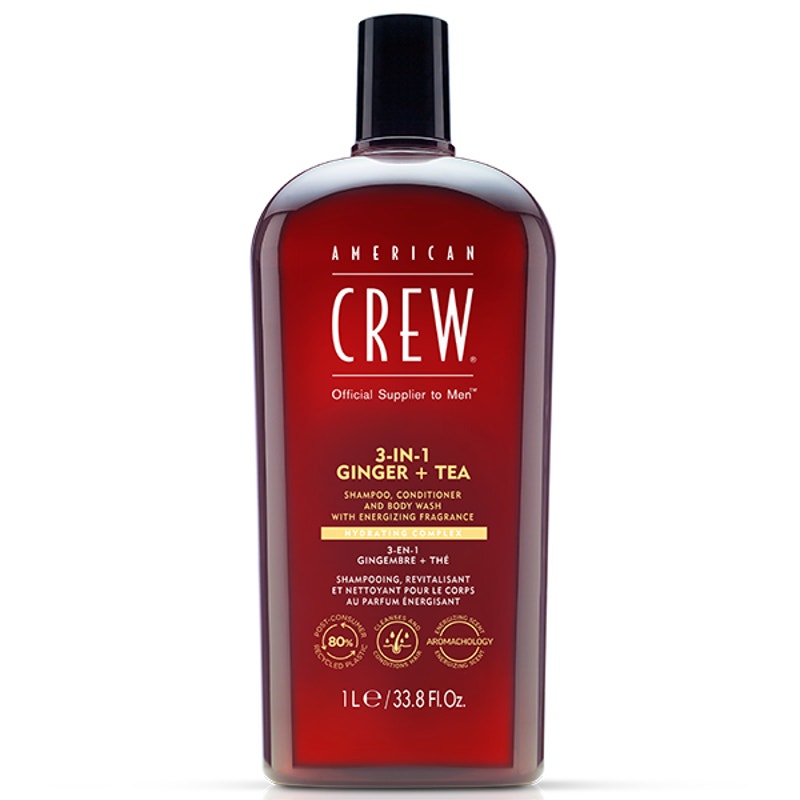 American Crew 3-in-1 Ginger + Tea, 33.8 oz-2 Pack