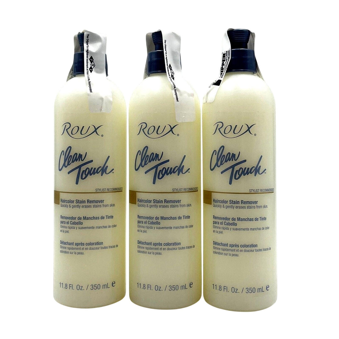 Roux Clean Touch Hair Color Stain Remover 11.8 oz-3 Pack