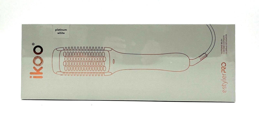 Ikoo Platinum White E-Styler Pro Styling Brush