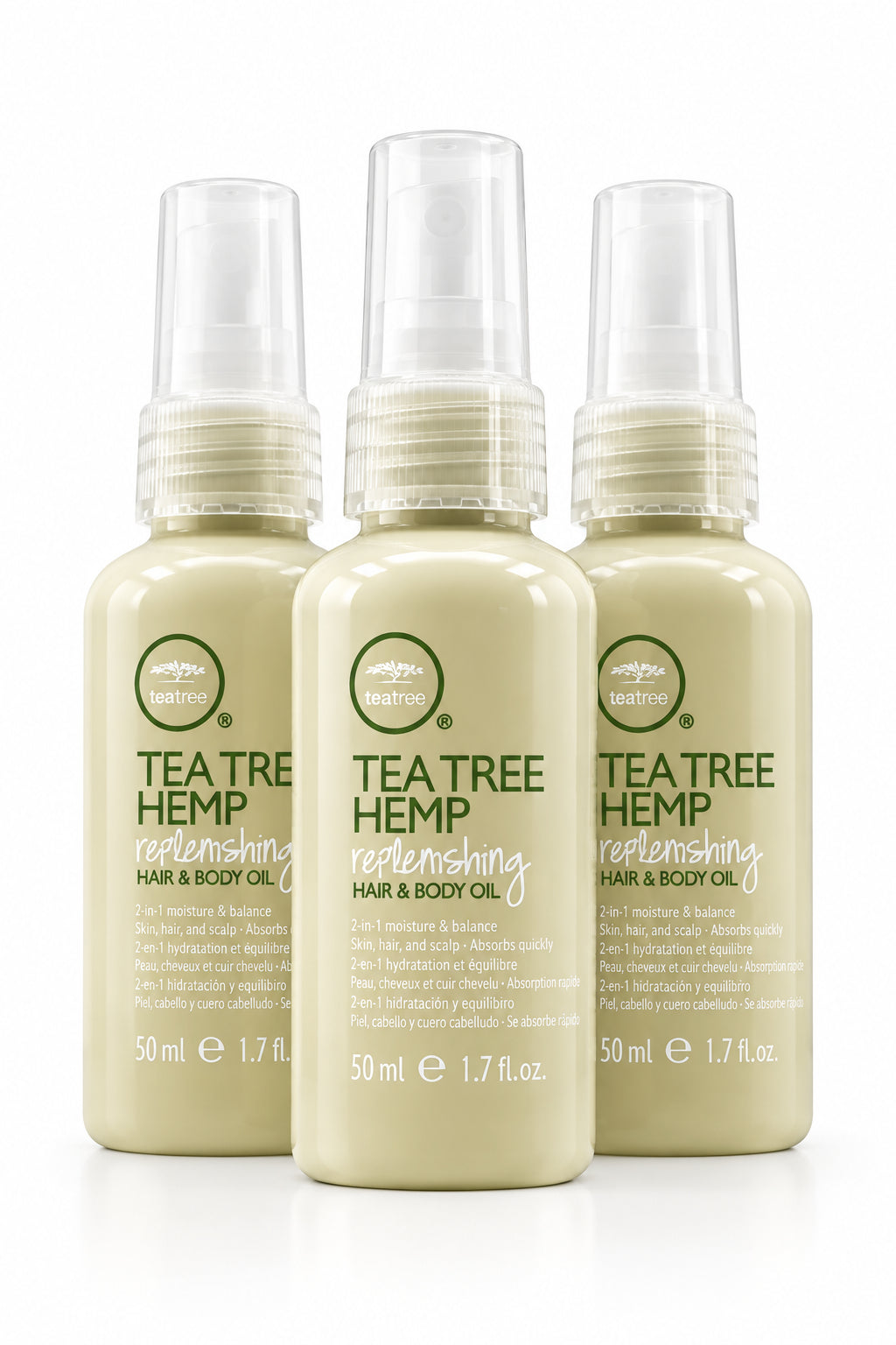 Paul Mitchell Tea Tree Hemp Hair &amp; Body Oil 1.7 fl.oz - 3 Pack
