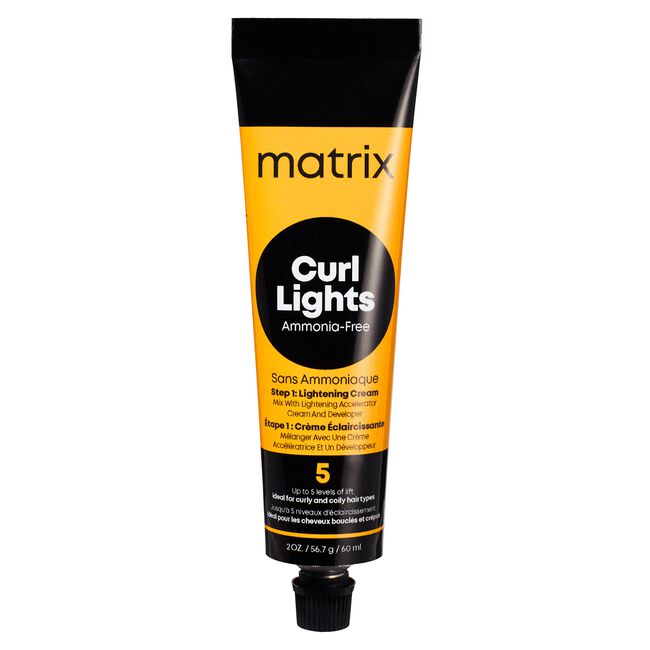 Matrix Curl Lights Step 1 Lightening Cream 2 oz – Gentle Lift for Curly & Textured Hair