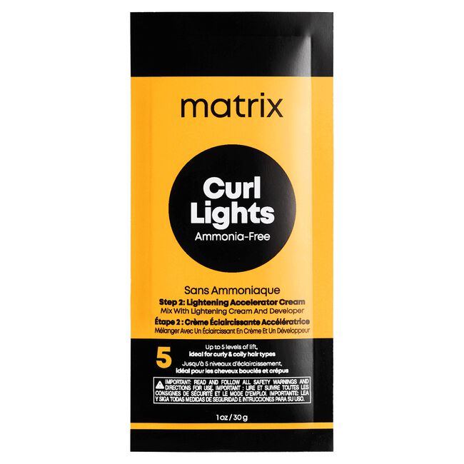 Matrix Curl Lights Step 2 Lightening Accelerator 1 oz – Controlled Lift for Curly & Textured Hair