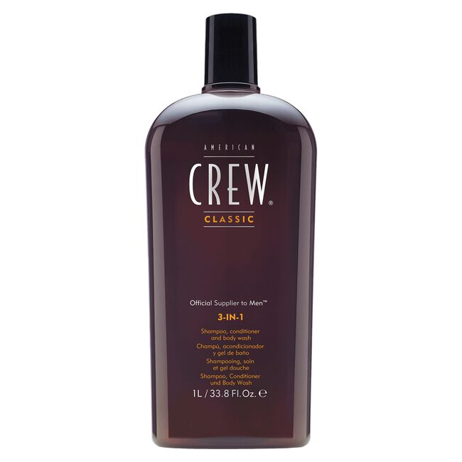 American Crew 3-IN-1 Classic & Tea Tree Shampoo, Conditioner & Body Wash 33.8 oz