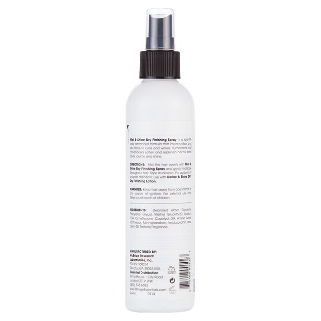 Design Essentials Wave By Design Mist &amp; Shine Dry Finishing Spray 8 oz
