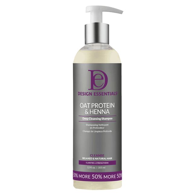 Design Essentials Oat Protein &amp; Henna Deep Cleansing Shampoo 12 oz