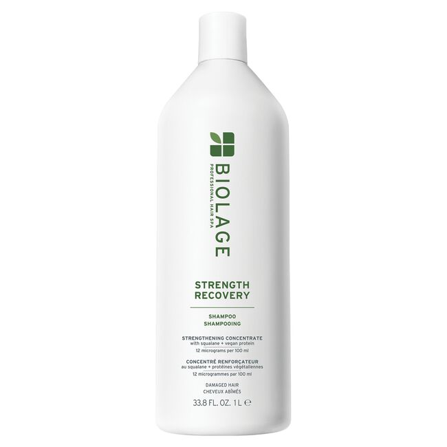 Biolage Strength Recovery Shampoo 33.8 oz – Repair & Fortify Damaged Hair - New Design