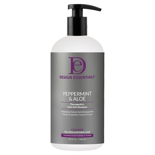 Design Essentials Peppermint &amp; Aloe Therapeutics Anti-Itch Shampoo Liter