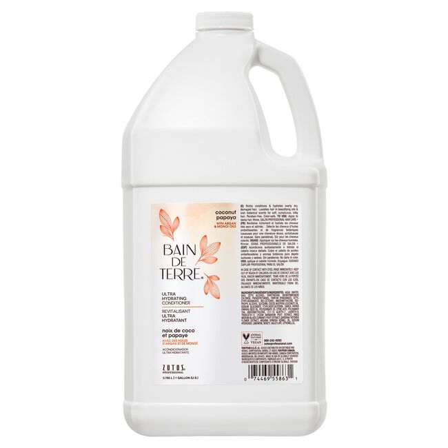 Bain De Terre  Coconut Papaya Ultra Hydrating Conditioner Gallon Size