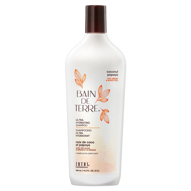 Bain De Terre  Coconut Papaya Ultra Hydrating Shampoo 13.5 oz