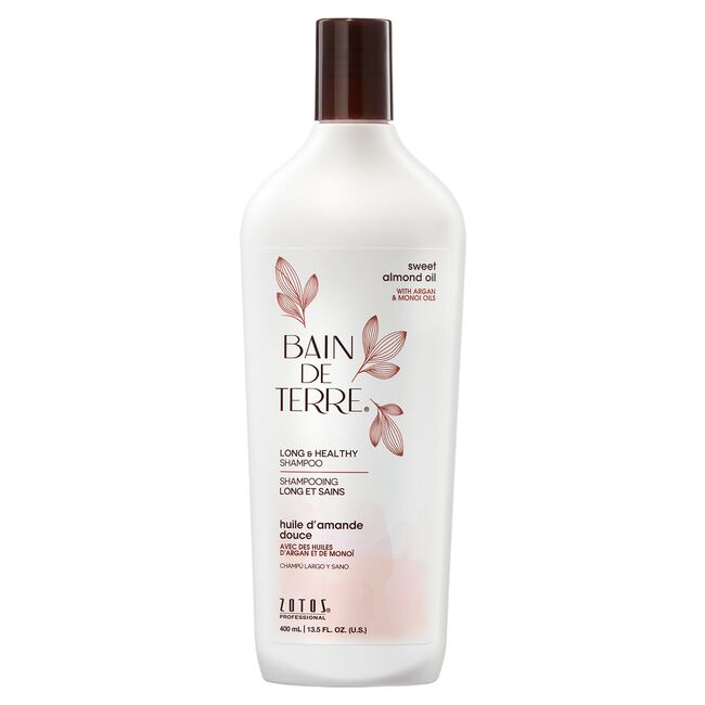 Bain De Terre  Sweet Almond Oil Long & Healthy Shampoo 13.5 oz