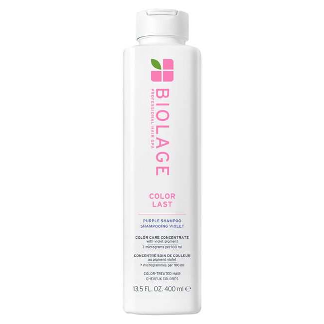 Biolage ColorLast Purple Shampoo 13.5 oz – Neutralize Brass & Brighten Color-Treated Hair - New Design