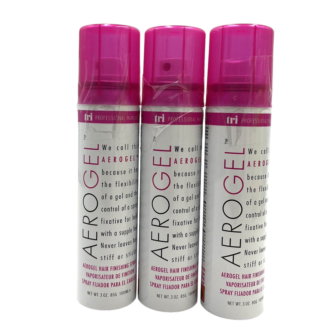 TRI Professional AeroGel Hair Finishing Spray 3 oz-3 Pack