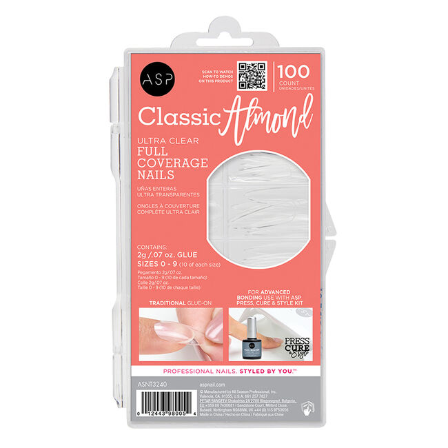 ASP Classic Almond Full Coverage Nails