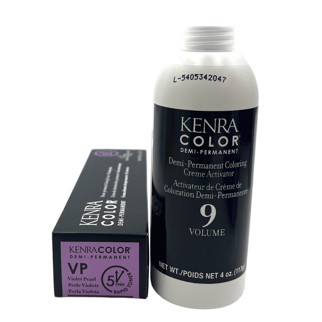 Kenra Color Demi Permanent VP Violet Pearl 2.05 oz & 9 Vol.Developer 4 oz