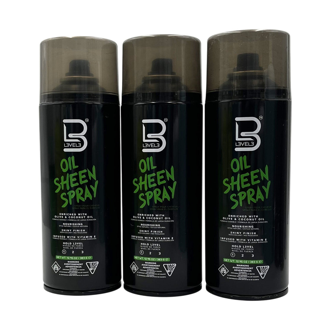 L3VEL3 Oil Sheen Spray, 12.9 oz-3 Pack