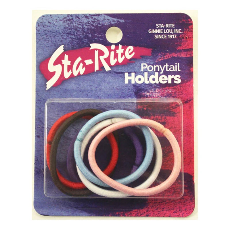 Sta-Rite Metal Free Fat Elastics Ponytail Holders #4300-Metal Free