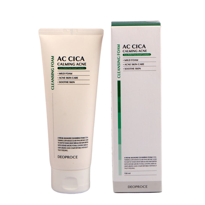 Deoproce AC CICA Calming Acne Cleansing Foam 150 ml-Korean Skin Care