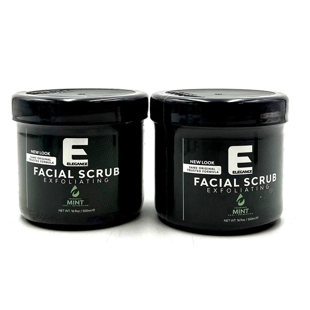 Elegance Facial Scrub Exfoliating Mint 16.9 oz-2 Pack