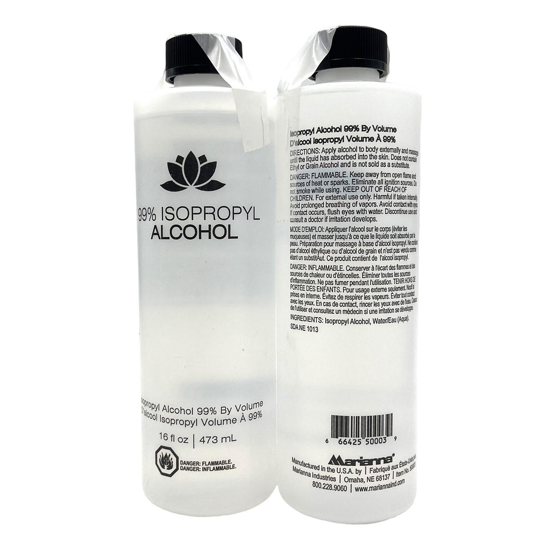 Marianna 99% Isopropyl Alcohol 16 fl.oz-2 Pack