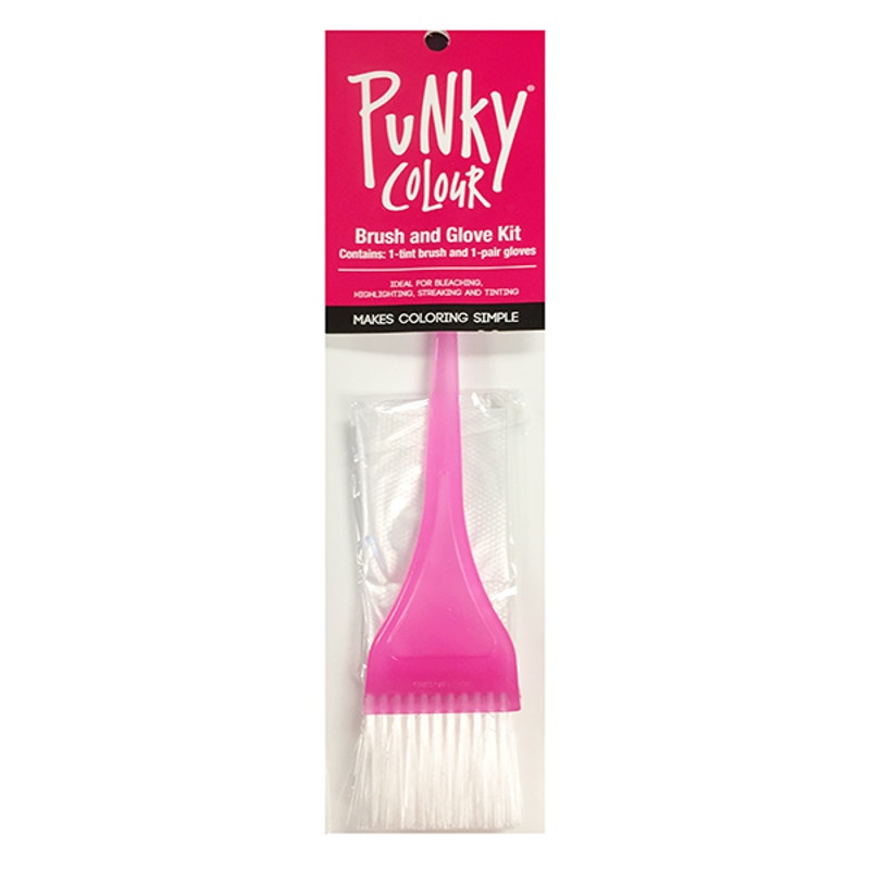 Punky Colour Brush & Glove Kit-2 pack