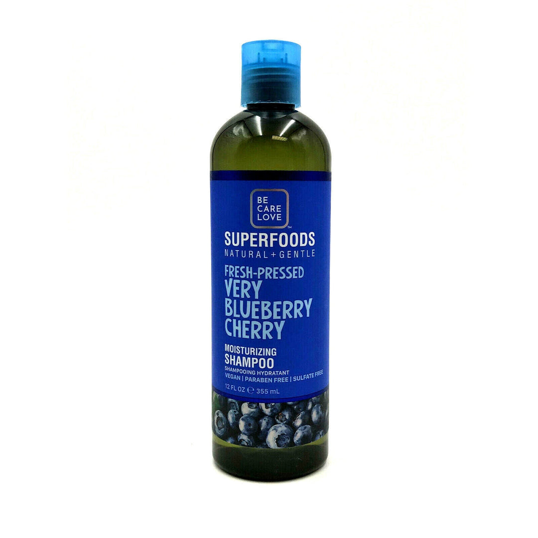 Be Care Love Fresh Pressed Very Blueberry Cherry Moisturizing Shampoo 12 oz