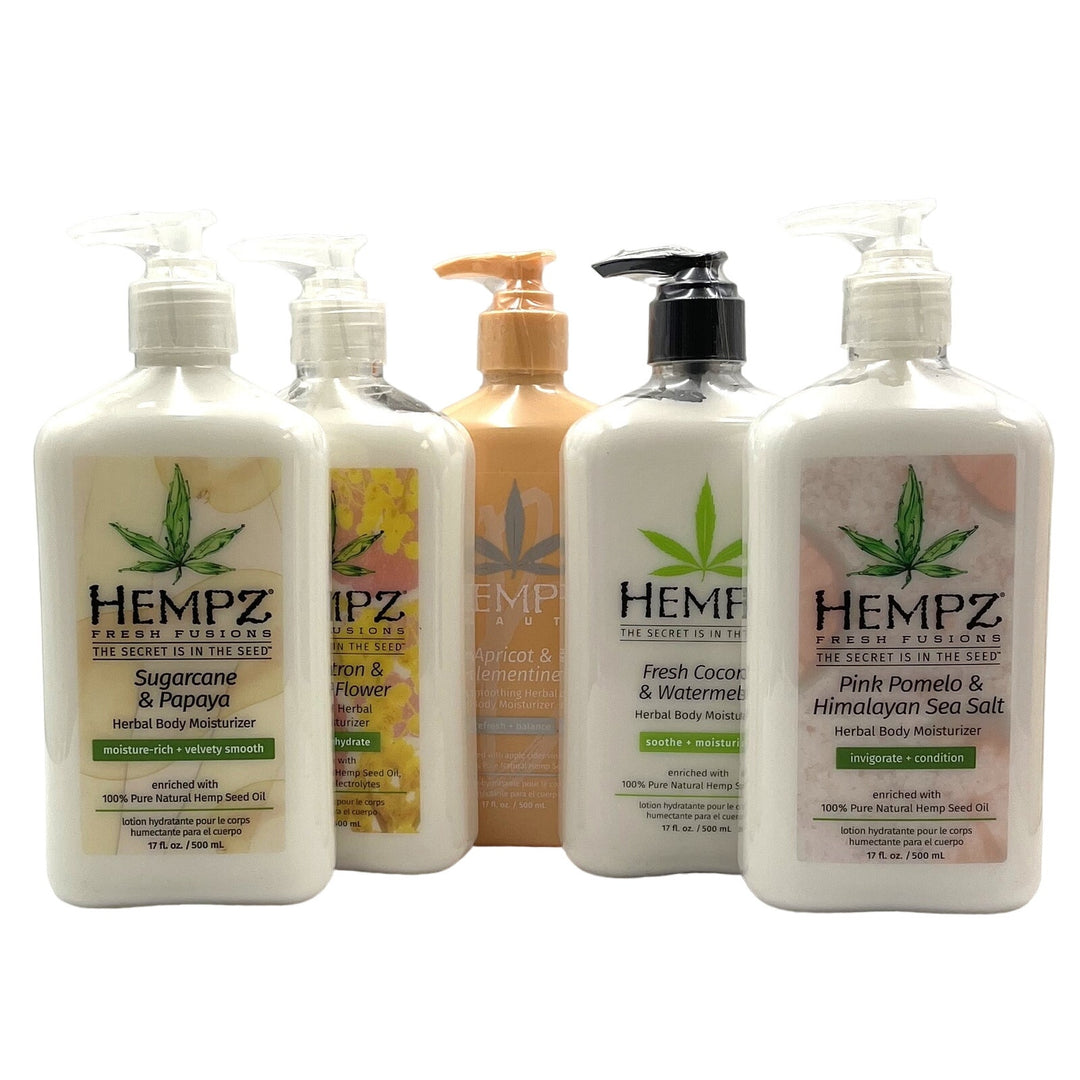 Hempz Herbal Body Moisturizer 17 fl.oz-5 Different Scent Pack