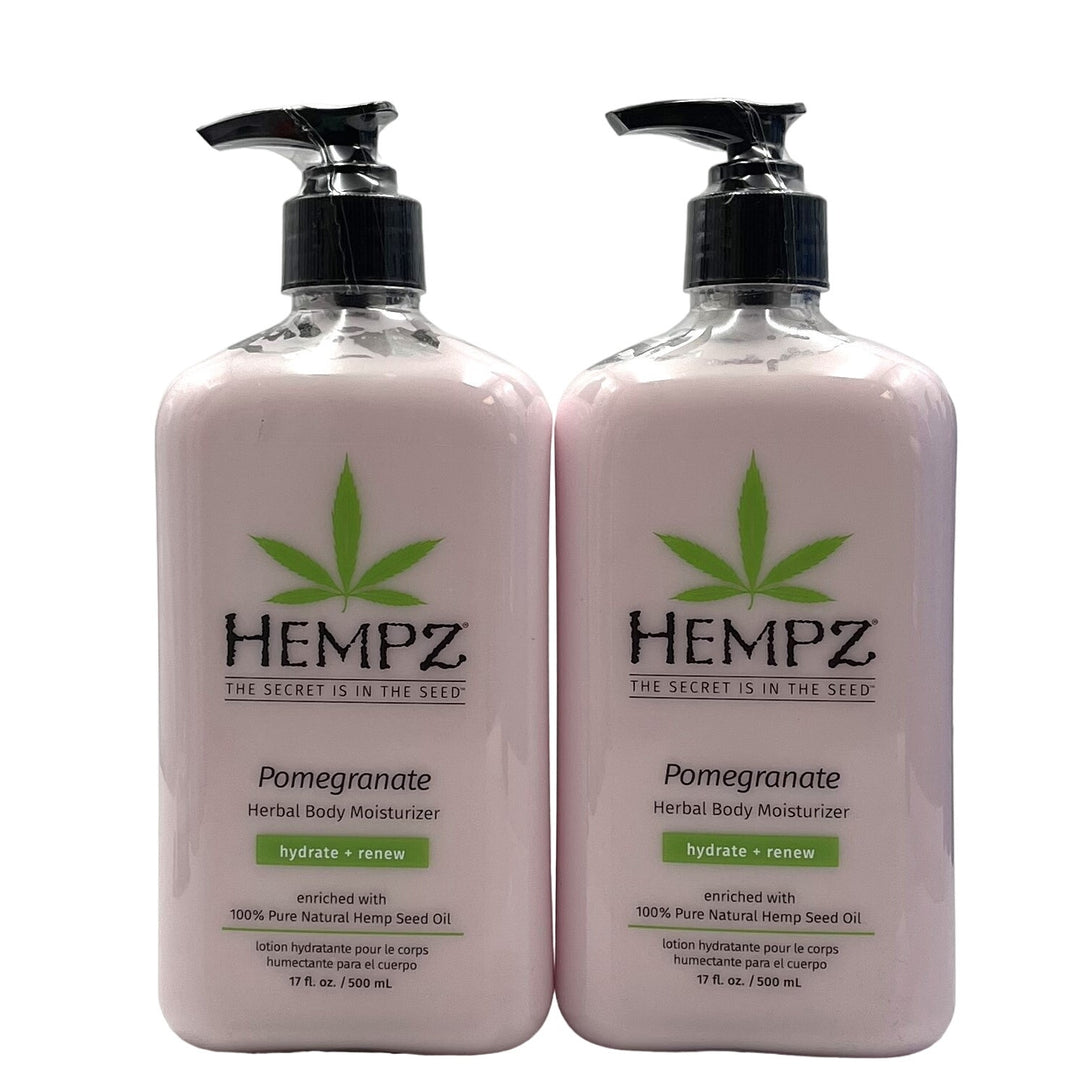 Hempz Pomegranate Herbal Body Moisturizer 17 fl.oz-2 Pack