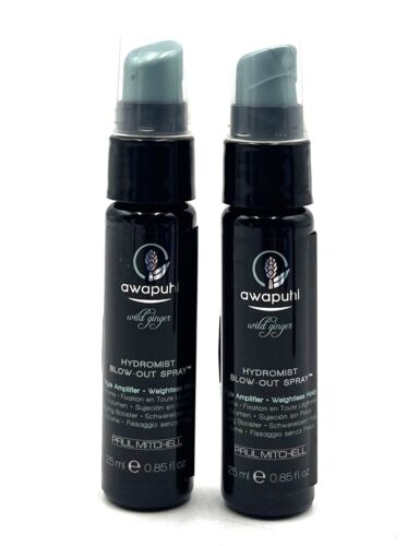 Paul Mitchell Wild Ginger HydroMist Blow-Out Spray 0.85 oz-2 Pack