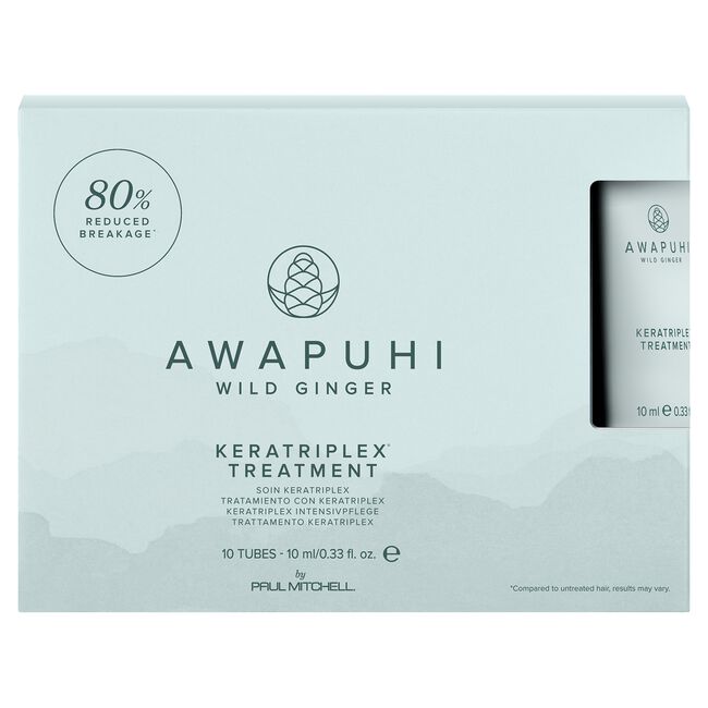 Paul Mitchell Awapuhi Wild Ginger Keratriplex Treatment 10 Ampoules 0.33 oz Each