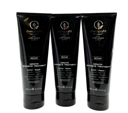 Paul Mitchell Awapuhi Keratin Intensive Treatment 3.4 oz-3 Pack