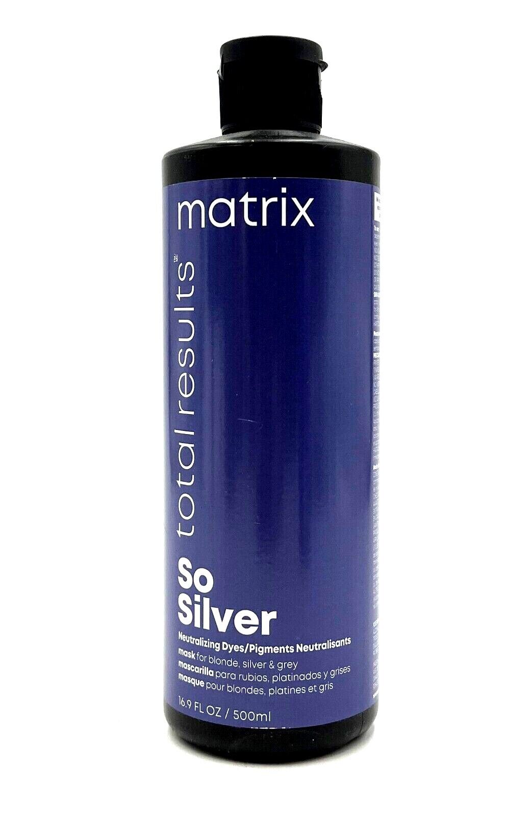 Matrix Total Results So Silver Neutralizing Dyes Mask - Blonde, Silver, Grey 16.9 oz