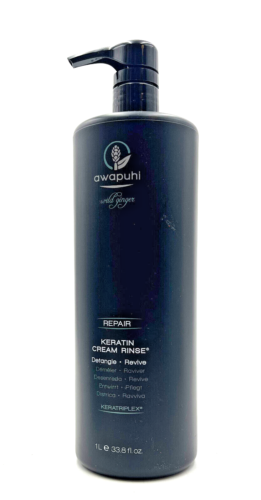 Paul Mitchell Awapuhi Repair Keratin Cream Rinse Detangle Revive 33.8 oz