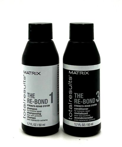 Matrix Re-Bond Strength-Rehab System Shampoo & Conditioner - Extreme Repair 1.7 oz Duo