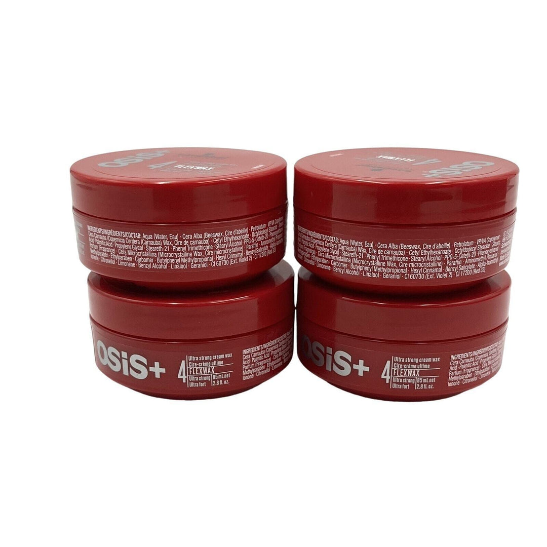 Schwarzkopf OSiS+ #4 Ultra Strong Cream Wax Flexwax 2.8 fl.oz -4 Pack-Expired