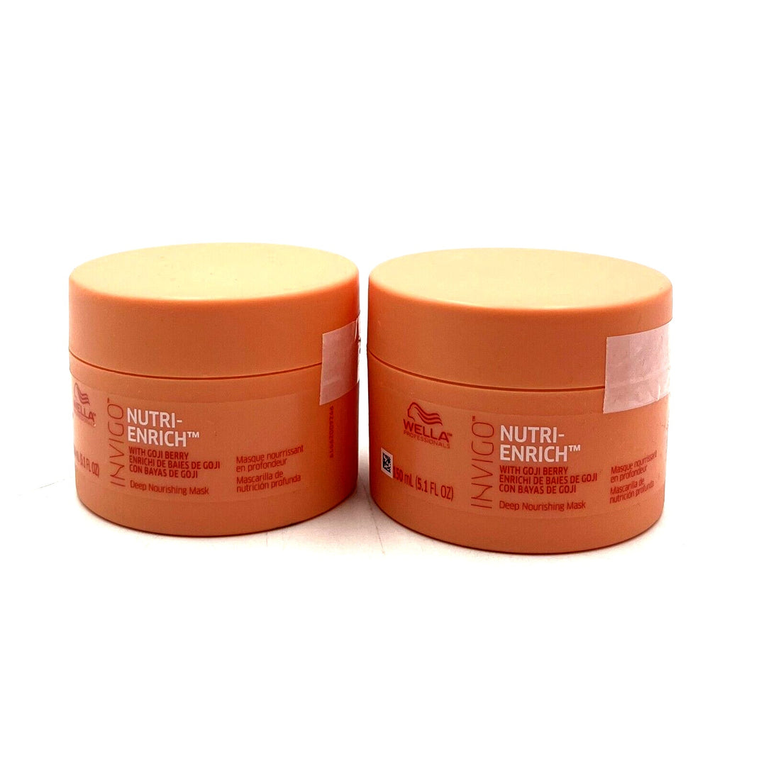 Wella Invigo Nutri-Enrich With GoJi Berry Deep Nourishing Mask 5.1 oz-2 Pack