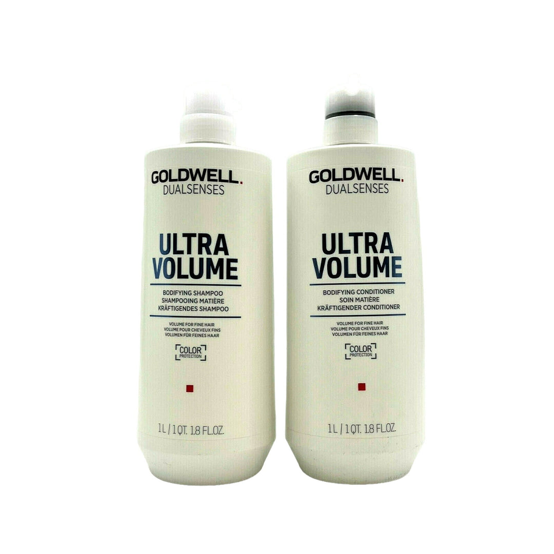 Goldwell Dualsenses Ultra Volume Bodifying Shampoo & Conditioner - Fine Hair 33.8 oz Duo