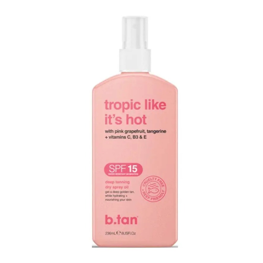 B.Tan Tropic Like It's Hot SPF 15 Tanning Oil 8 oz