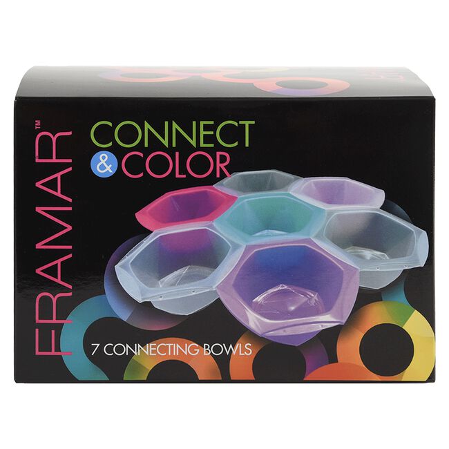 framar Connect and Color Bowls Rainbow - 7 Piece